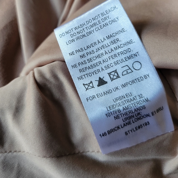 Anthropologie Hutch Peach Beige Faux Suede Draped Flyaway Jacket Small - Picture 7 of 8